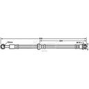Borg & Beck Brake Hose  - BBH7930 fits Suz SX4(EY,GY) 1.5,1.6,1.9,2.0