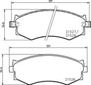 Mintex Brake Pad Set fits -Infiniti Nissan MDB2351 (also fits other vehicles)