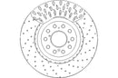 Disctech Brake Disc (Single) - Fits Honda - ABD3226 - Front Axle