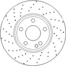 Disctech Brake Disc (Single) - Fits Lexus, Mercedes-benz - ABD3383 - Front Axle