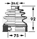 First Line Cv Joint Boot Kit  - FCB6117 fits Nissan Navara 05-