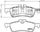 Mintex Brake Pad Set fits -Mini MDB2639 (also fits other vehicles)