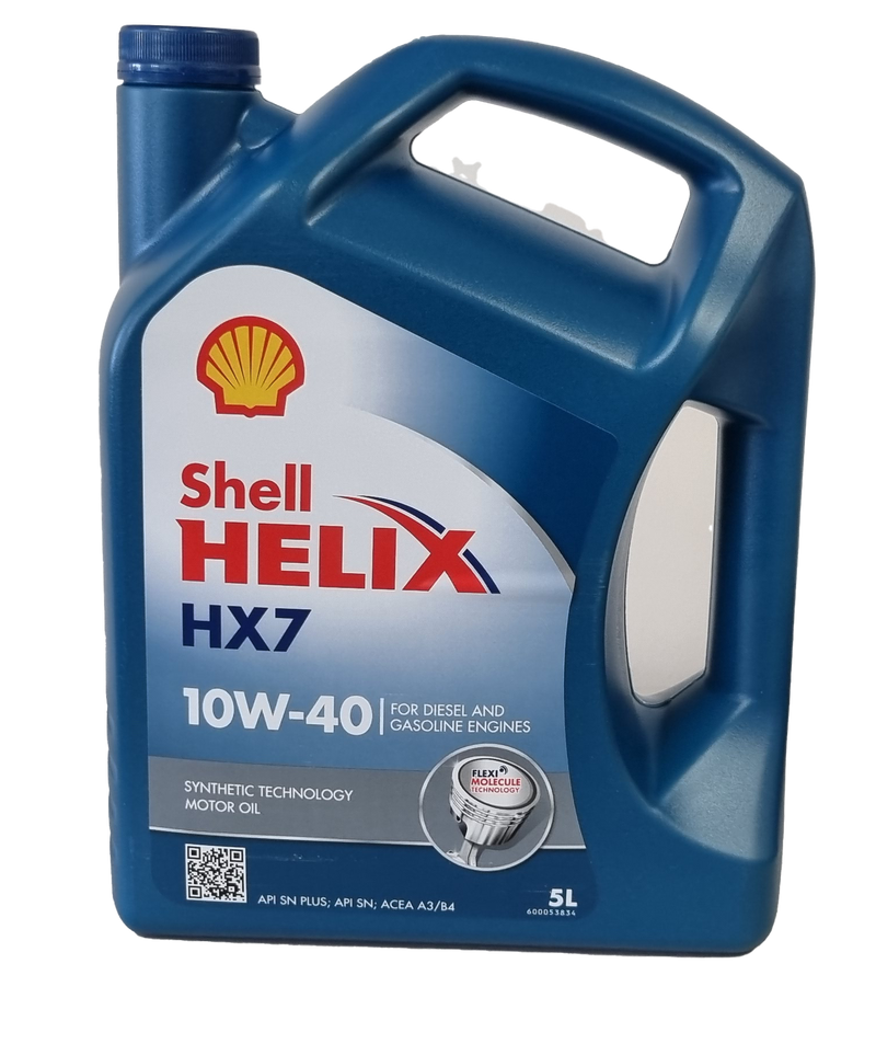 Shell Helix HX7 10W40 Synthetic - 5L engine oil 550053738 550070413