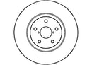 Disctech Brake Disc (Single) - Fits Opel, Subaru - ABD2917 - Front Axle