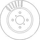 Disctech Brake Disc (Single) - Fits Mercedes-benz, Suzuki - ABD4020 - Front Axle