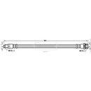 Borg & Beck Brake Hose  - BBH7593 fits Ford Transit 04/06-11/06