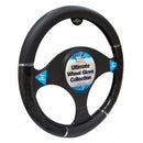Streetwize Steering Wheel Cover - Luxury - Black/Metallic - SWWG2