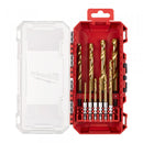 Milwaukee 10Pc Shockwave HSS-G Tin Red Hex Set - 4932493865