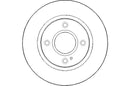 Disctech Brake Disc (Single) - Fits Ford, Honda - ABD2076 - Front Axle