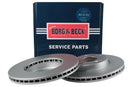 Borg & Beck Brake Disc (Pair)  - BBD5674
