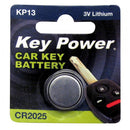 Key Power Coin Cell Battery CR2025 - Lithium 3V - Box of 10 - CR2025KP-PK10
