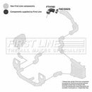 First Line Turbo Hose  - FTH1161 fits VAG A4,Superb,Passat 2.0TDi