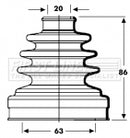 First Line Drive Shaft Bellow - FCB2801