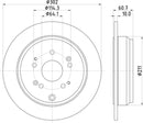 Mintex Brake Discs fits -Honda V294:4 MDC2231 (also fits other vehicles)