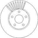 Disctech Brake Disc (Single) - Fits Ford - ABD3413 - Front Axle