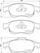 Mintex Brake Pad Set fits -Fiat Jeep MDB3768 (also fits other vehicles)