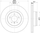 Mintex Brake Discs fits -Land Rover V255:5 MDC1941 (also fits other vehicles)