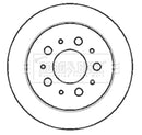 Borg & Beck Brake Disc (Pair)  - BBD4404