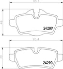 Mintex Brake Pad Set fits -Mini MDB3450 (also fits other vehicles)