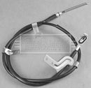 Borg & Beck Brake Cable Rear LH - BKB3844 fits Micra K13 10-