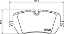 Mintex Brake Pad Set fits -Land Rover MDB3343 (also fits other vehicles)
