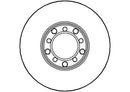 Disctech Brake Disc (Single) - Fits Mercedes-benz - ABD2675 - Front Axle