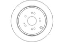 Disctech Brake Disc (Single) - Fits Honda, Nissan - ABD2226 - Rear Axle