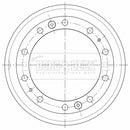Borg & Beck Brake Drum - BBR32515