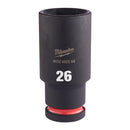 Milwaukee Hex socket ShW 1/2 deep 26mm-1pc - 4932480344