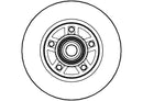 Disctech Brake Disc (Single) - Fits Land rover, Nissan - ABD2099 - Rear Axle