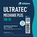 Ultratec Mechanix Plus 5W30 - 199 Litre Barrel Engine Oil