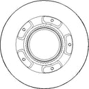 Disctech Brake Disc (Single) - Fits Ford - ABD2093 - Rear Axle