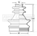 First Line CV Boot Kit  - FCB2509