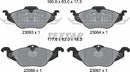 Chevrolet Opel Vauxhall, Brake Pad Set - Textar 2306302