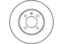 Disctech Brake Disc (Single) - Fits Seat - ABD3471 - Front Axle
