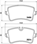 Brembo Brake Pad Set - P85119