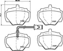 Mintex Brake Pad Set fits -Land Rover MLB105 (also fits other vehicles)