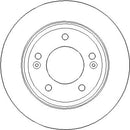 Disctech Brake Disc (Single) - Fits Jaguar - ABD3407 - Rear Axle