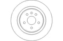 Disctech Brake Disc (Single) - Fits Opel - ABD3242 - Rear Axle