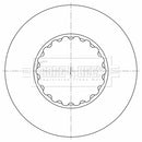 Borg & Beck Brake Disc - BBD32658