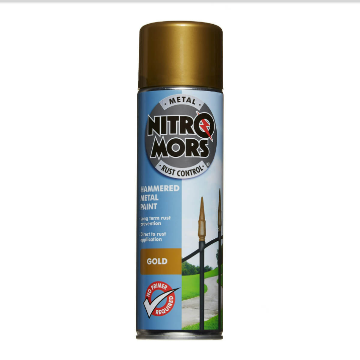 Nitromors Anti-Rust Hammered Metal Paint Gold 500ml - TETNOG500