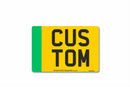 Standard Rear Aluminium Electric Vehicle Number Plate 310 X 210