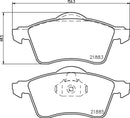 Mintex Brake Pad Set fits -Volkswagen MDB1814 (also fits other vehicles)