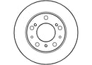 Disctech Brake Disc (Single) - Fits Alfa romeo, Mazda - ABD2884 - Front Axle