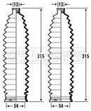 First Line Steering Gaiter Kit  - FSG3352 fits Nissan, Renault, Vauxhall