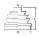 Borg & Beck CV Boot Kit  - BCB2278