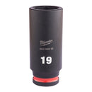 Milwaukee Hex socket ShW 3/8 deep 19mm-1pc - 4932480293