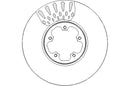 Disctech Brake Disc (Single) - Fits Ford - ABD3174 - Front Axle
