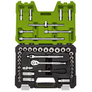 Draper Expert MM/AF Combined Socket Set, 3/8" Sq Dr, Green (41 Piece)