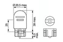 Bosch Pure/Lt W21/5W 12V 21/5W W3X16Q Part No - 1987302252